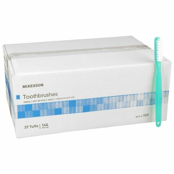 Mckesson Soft Bristle Straight Toothbrush, 144PK 959